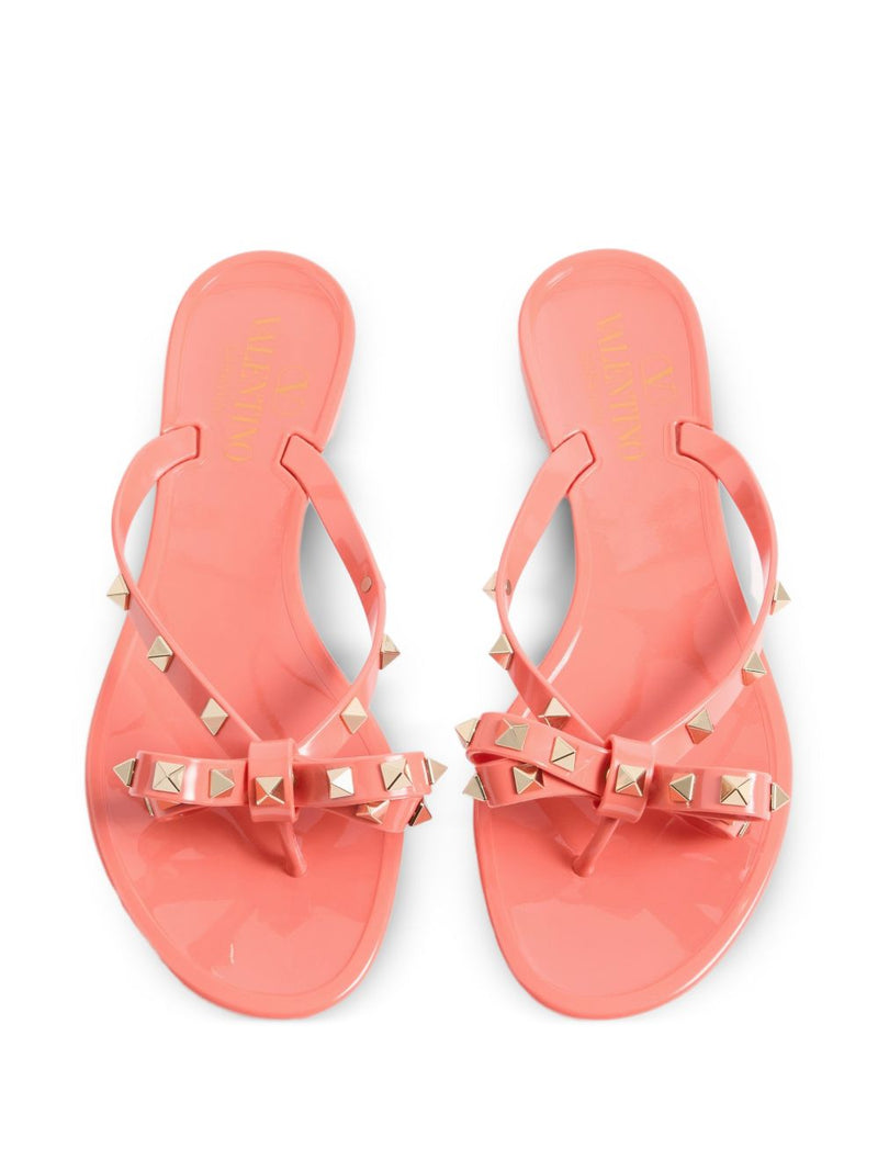 Valentino Garavani Rockstud Rubber Slipper - Studded | Urbalenti™ NYC