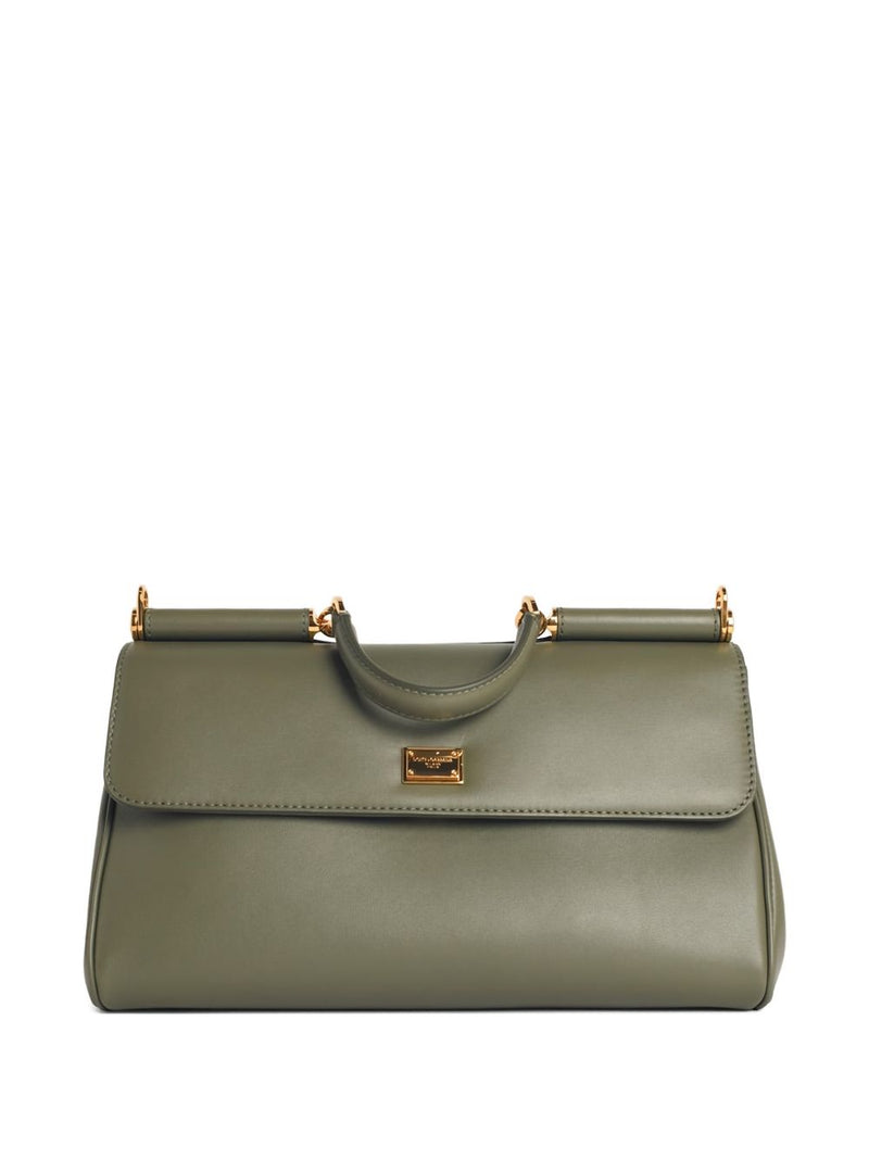 Dolce & Gabbana-My Sicily handbag in green plongé calfskin - Leather | URBALENTI ™