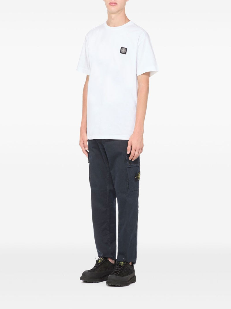 Stone Island Logo cotton t-shirt | Urbalenti™ NYC