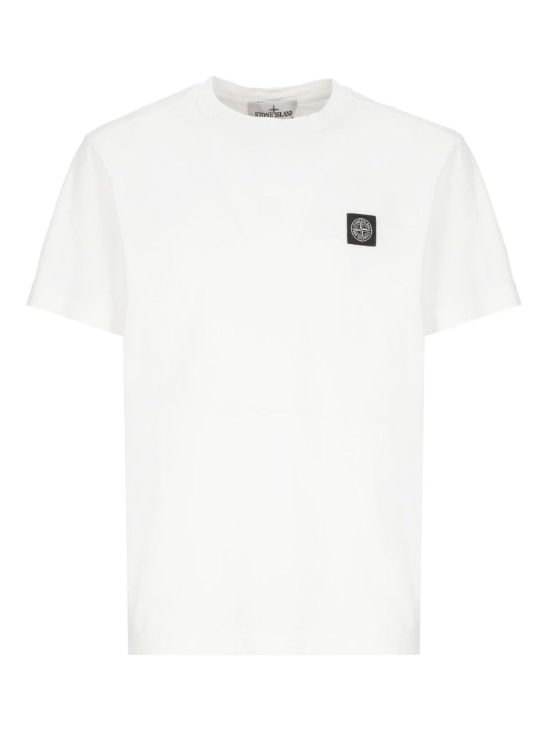 Stone Island Logo cotton t-shirt | Urbalenti™ NYC