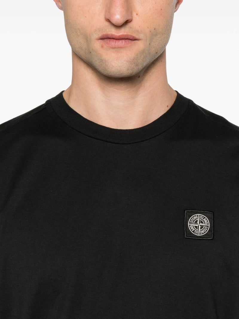 Stone Island Logo cotton t-shirt Variant 3 | Urbalenti™ NYC