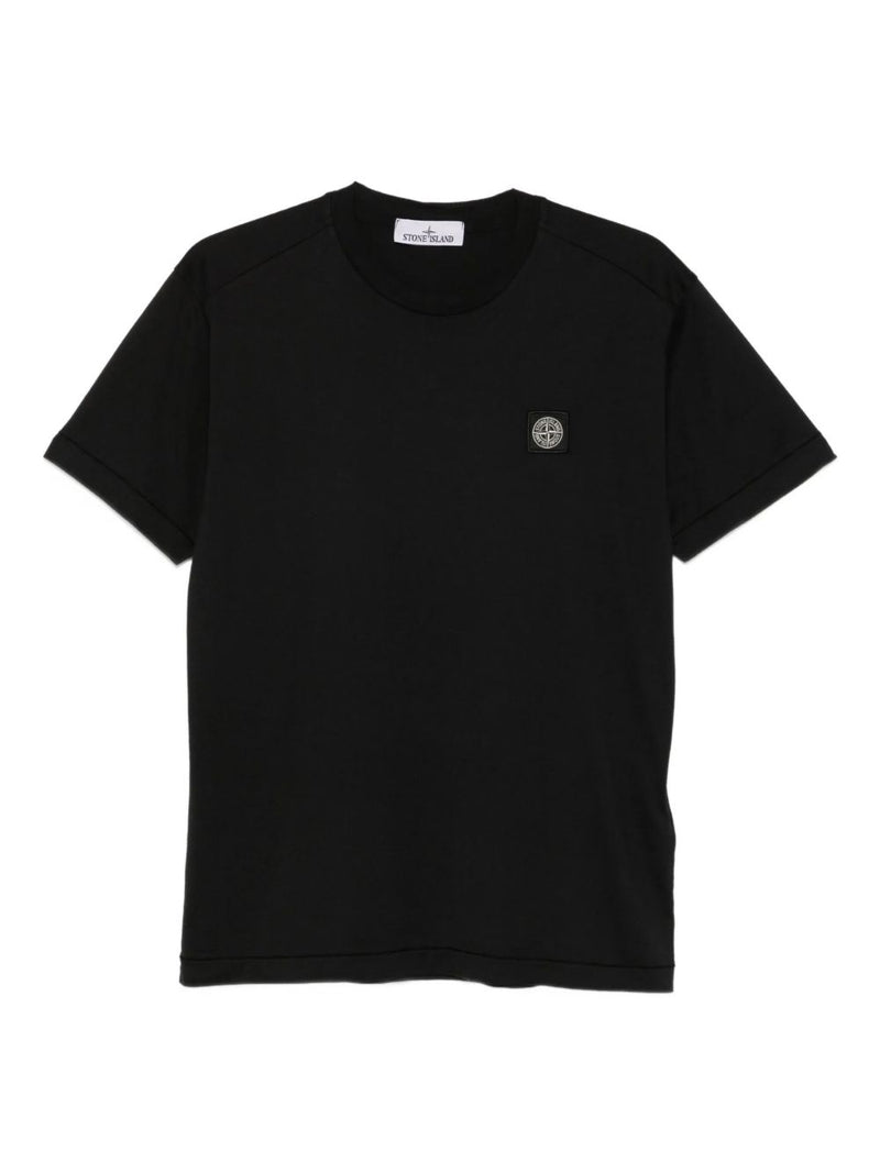 Stone Island Logo cotton t-shirt Variant 3 | Urbalenti™ NYC