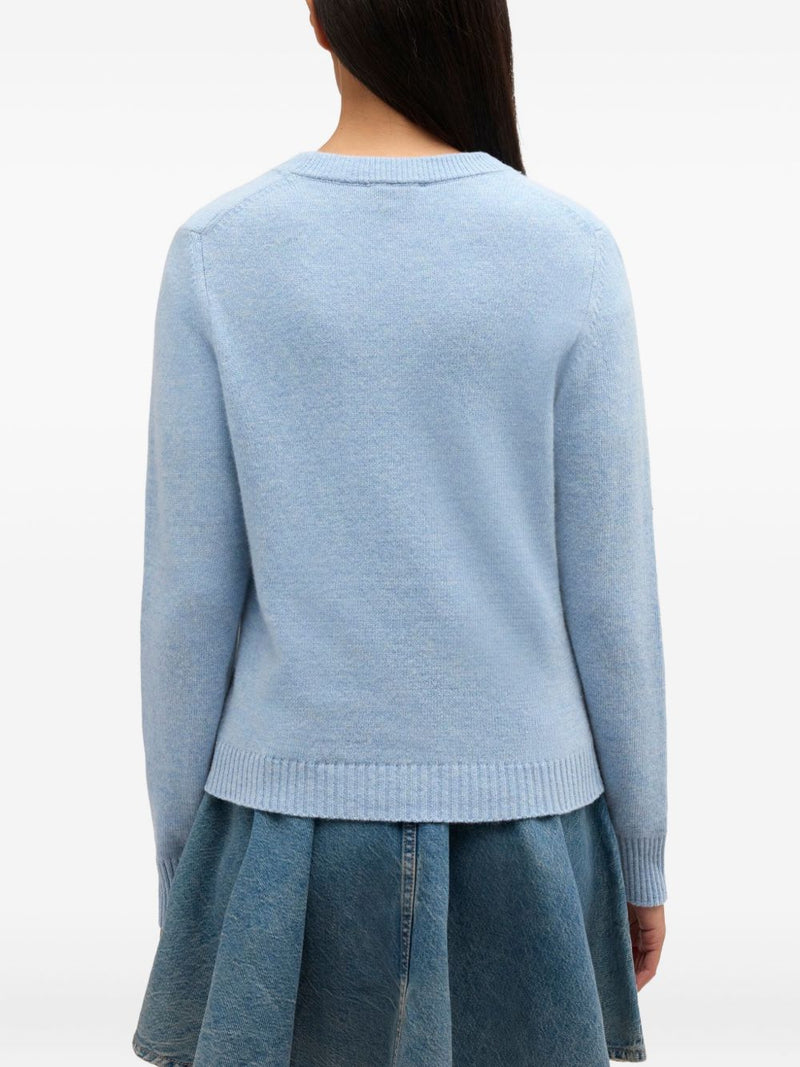 Ganni Ganni Wool crewneck sweater