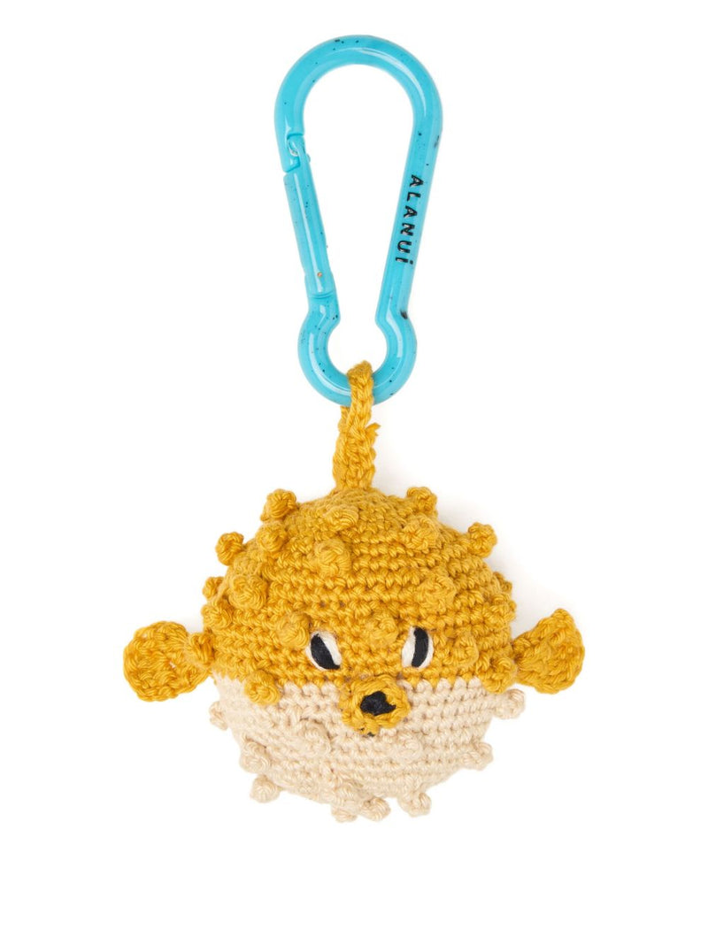 Alanui Alanui Handmade Puffer Fish Crochet Key Holder