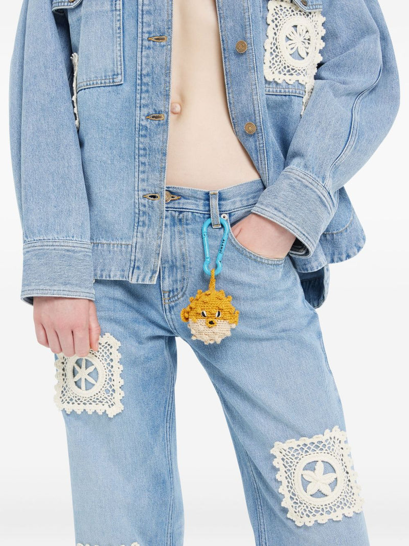 Alanui Alanui Handmade Puffer Fish Crochet Key Holder
