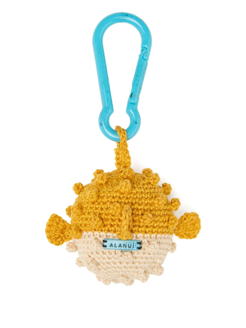 Alanui Alanui Handmade Puffer Fish Crochet Key Holder