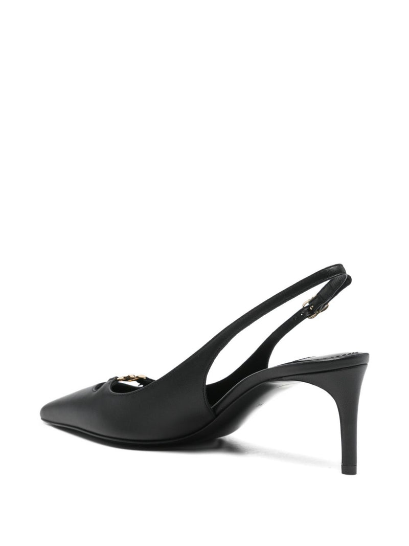 Dolce & Gabbana Dolce & Gabbana-DG Lollo leather slingback pumps