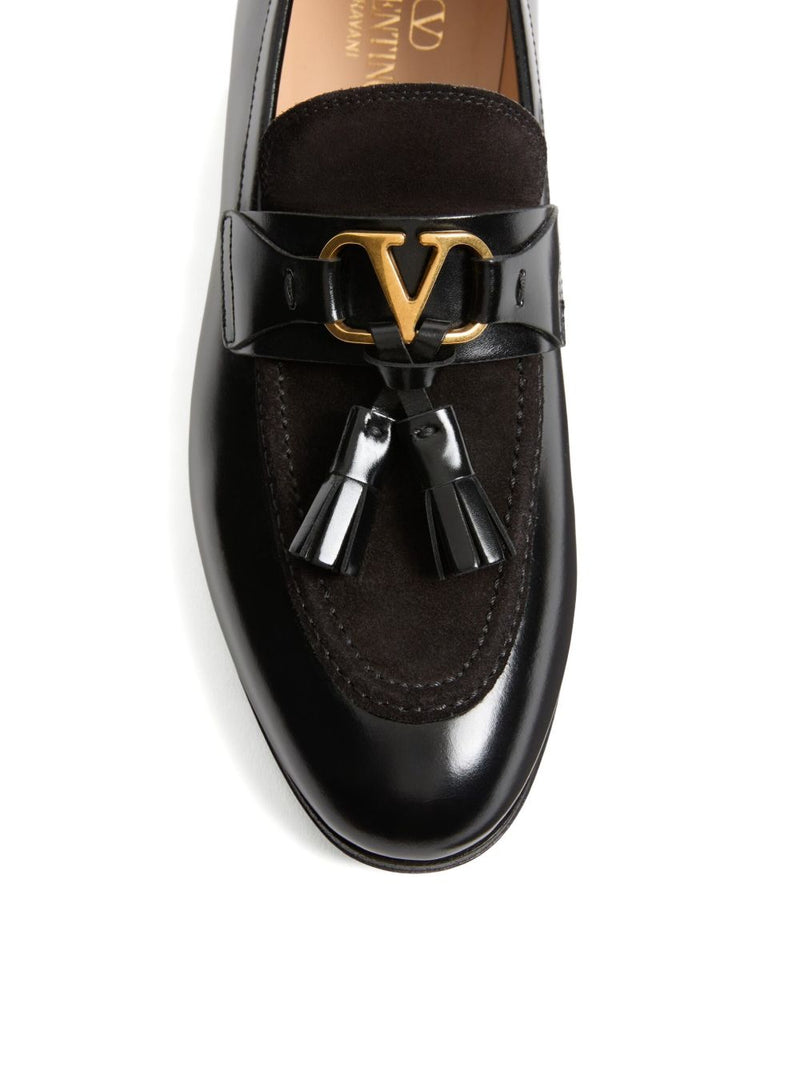 Valentino Garavani Vaniteux Calfskin and Split Leather Loafer | Urbalenti™ NYC