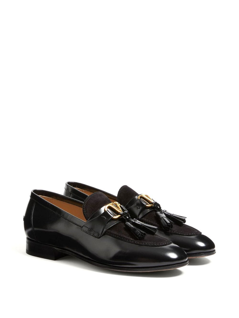 Valentino Garavani Vaniteux Calfskin and Split Leather Loafer | Urbalenti™ NYC