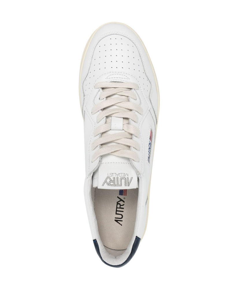 Autry Medalist Low Sneakers - White / Navy | Urbalenti™ NYC