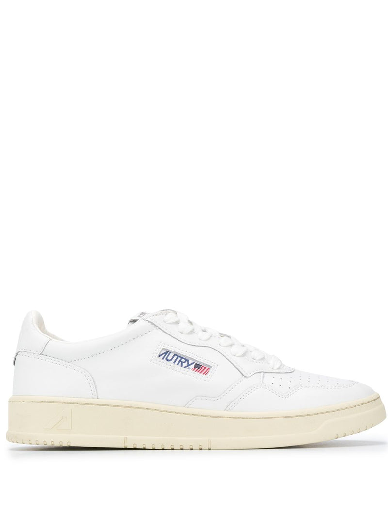 Autry Medalist Low Leather Sneakers - Leather Round Toe - Style 15-P26 |... | Urbalenti™ NYC