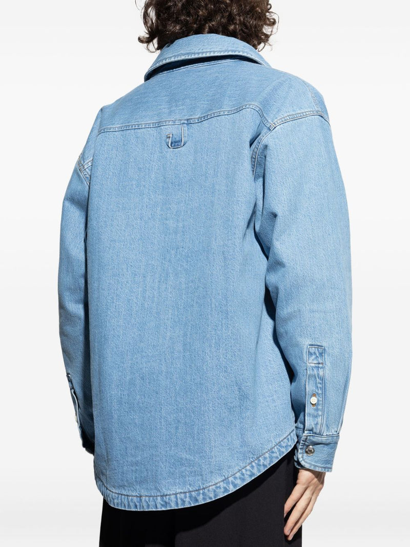 JACQUEMUS La Chemise Boulanger denim shirt | Urbalenti™ NYC