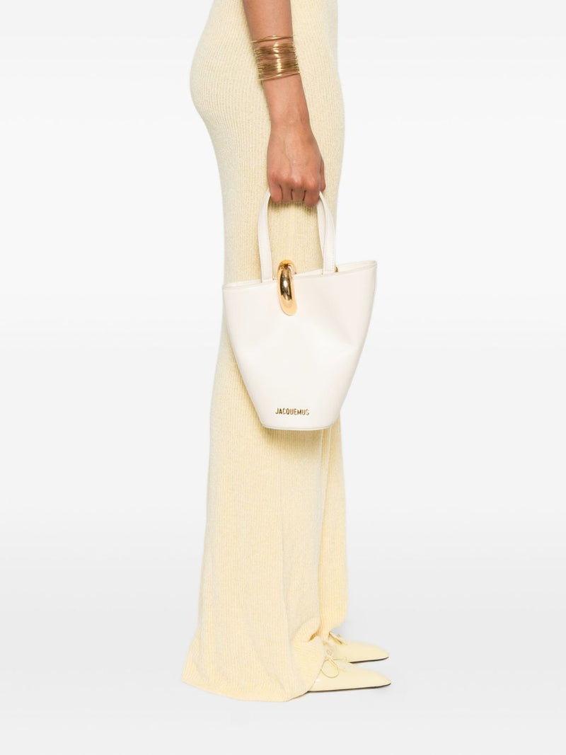 JACQUEMUS Le Petit Bambola leather bucket bag | Urbalenti™ NYC