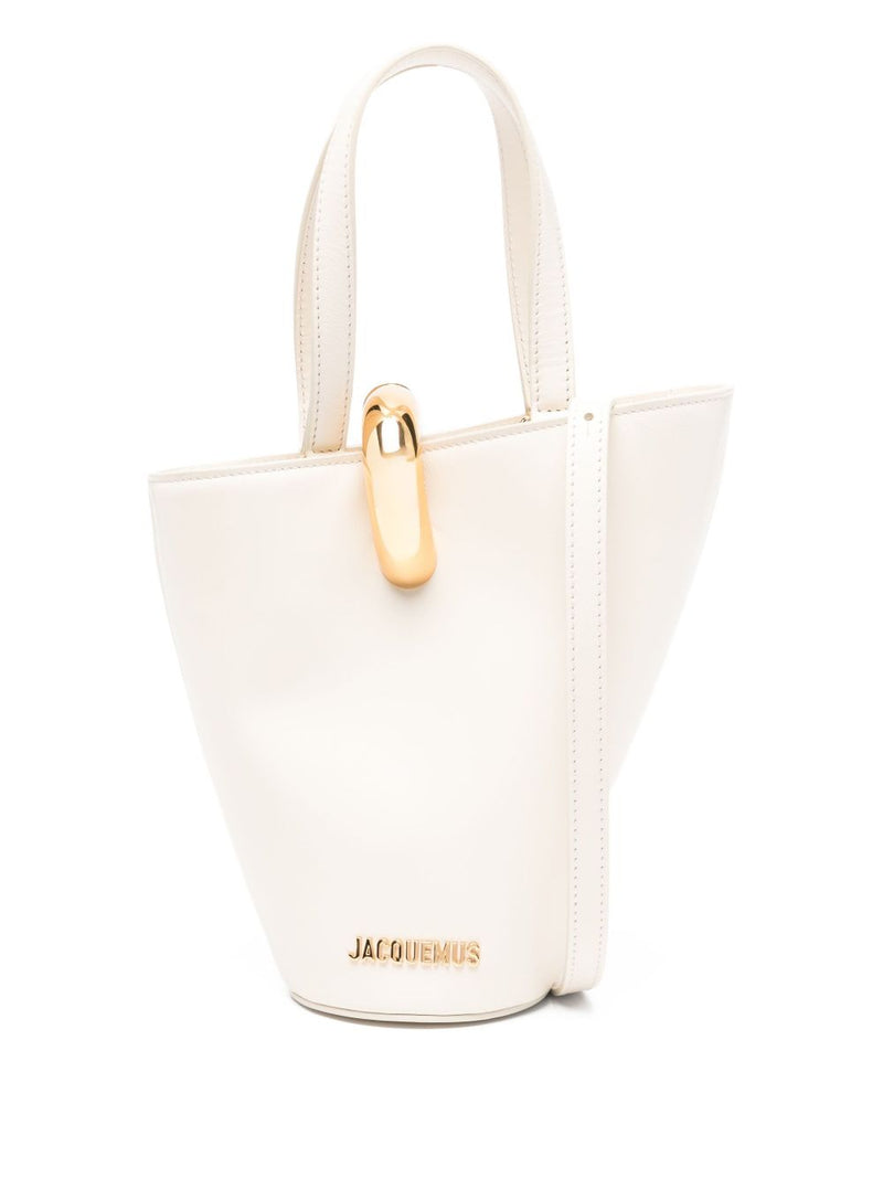 JACQUEMUS Le Petit Bambola leather bucket bag | Urbalenti™ NYC