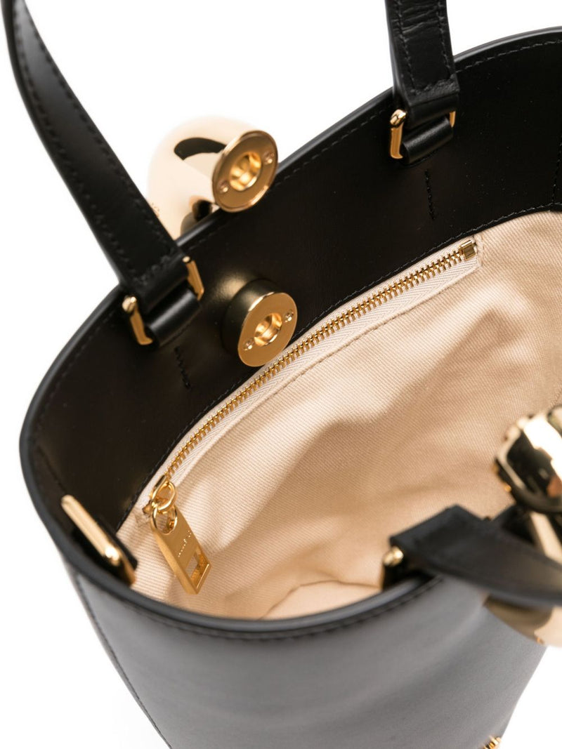 JACQUEMUS Le Petit Bambola leather bucket bag | Urbalenti™ NYC
