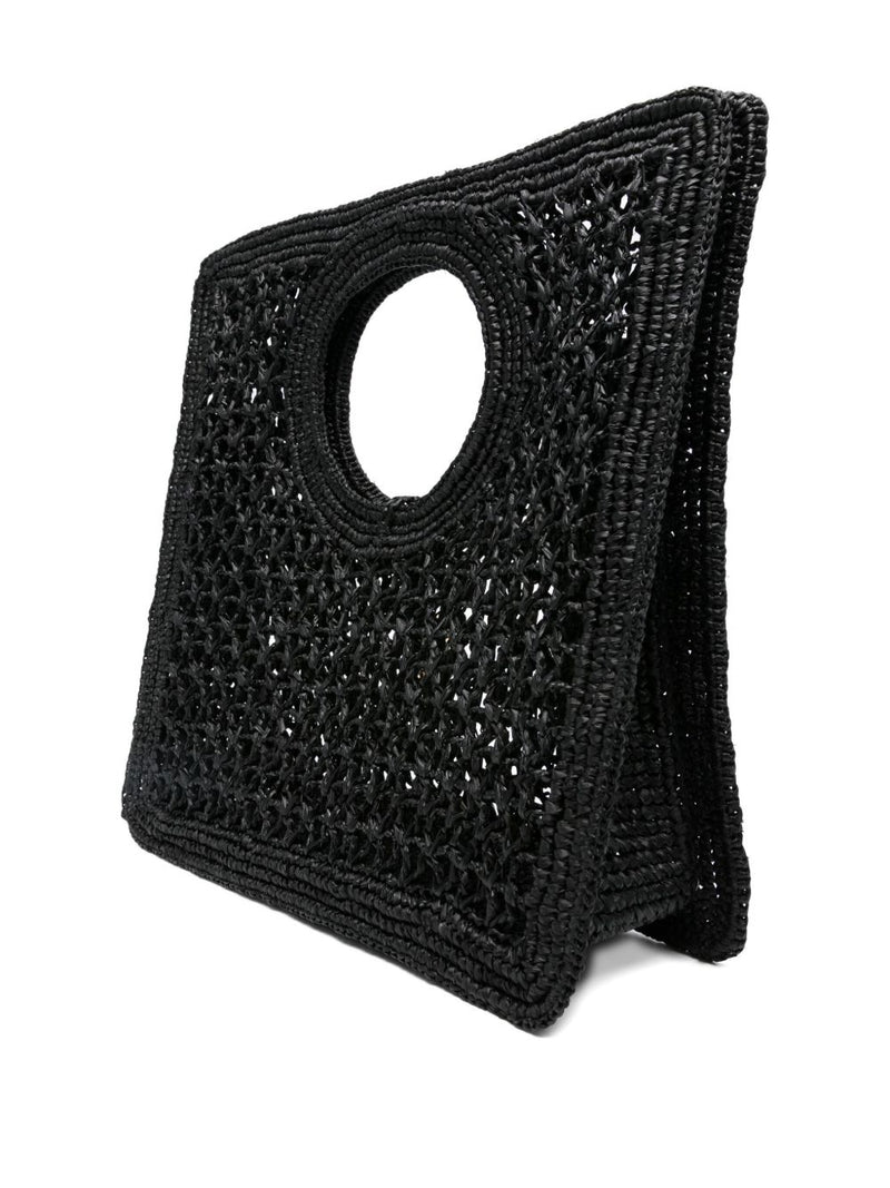 JACQUEMUS Le Petit Carre Spiaggia rafia handbag | Urbalenti™ NYC