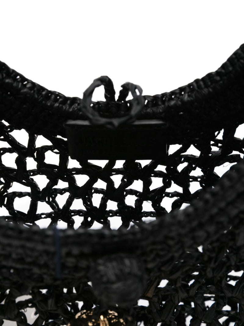 JACQUEMUS Le Petit Carre Spiaggia rafia handbag | Urbalenti™ NYC