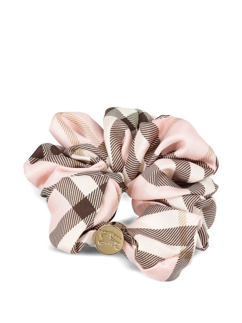 Burberry Check Silk Scrunchie | Urbalenti™ NYC