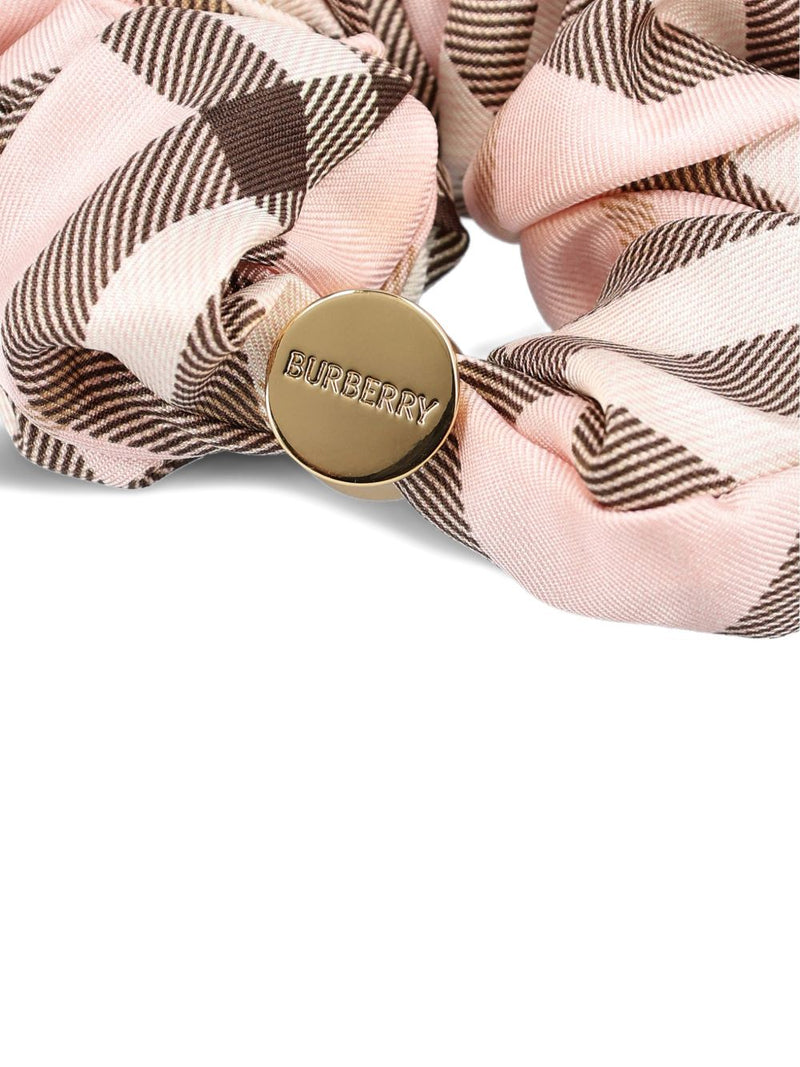 Burberry Check Silk Scrunchie | Urbalenti™ NYC