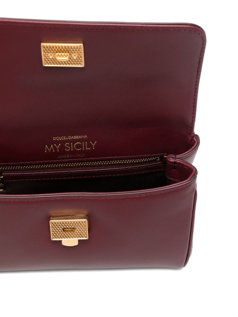 Dolce & Gabbana My Sicily Mini Handbag In Plongé Calfskin - Leather | Ur... | Urbalenti™ NYC