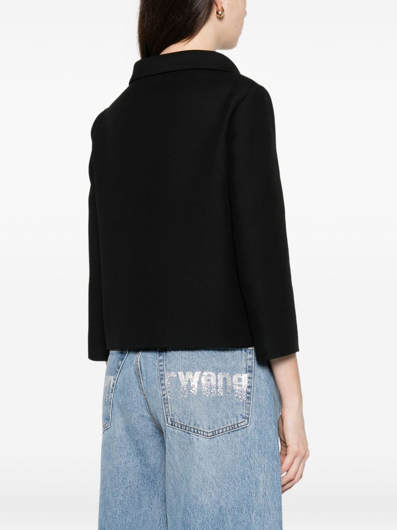 Valentino VLogo Signature wool and silk jacket | Urbalenti™ NYC