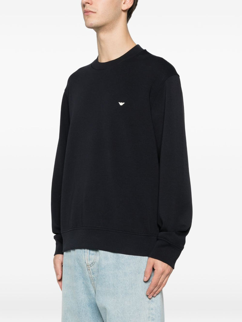 Emporio Armani Cotton crewneck sweatshirt | Urbalenti™ NYC