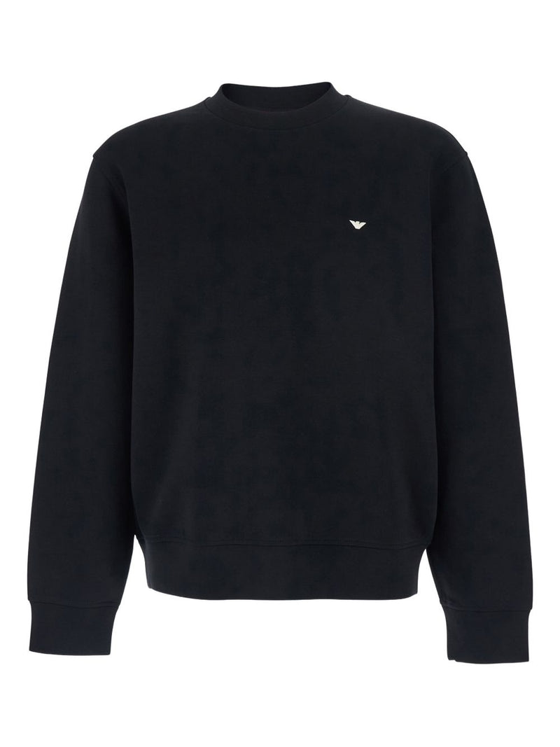 Emporio Armani Cotton crewneck sweatshirt | Urbalenti™ NYC