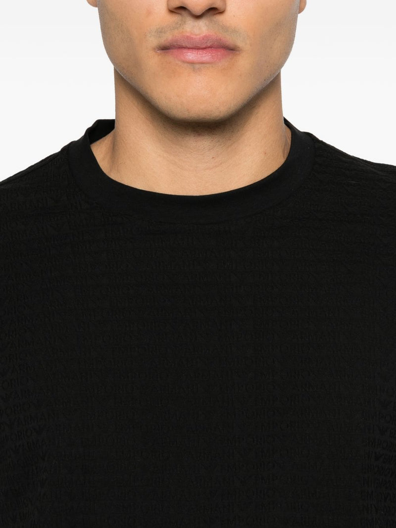 Emporio Armani Logo cotton t-shirt | Urbalenti™ NYC