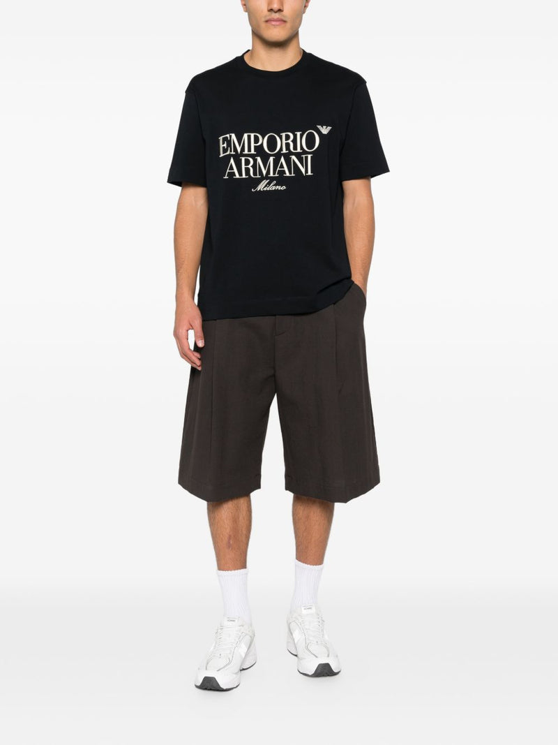Emporio Armani Logo cotton t-shirt | Urbalenti™ NYC