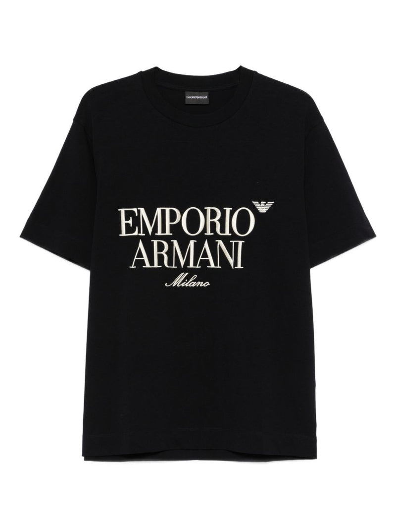 Emporio Armani Logo cotton t-shirt | Urbalenti™ NYC