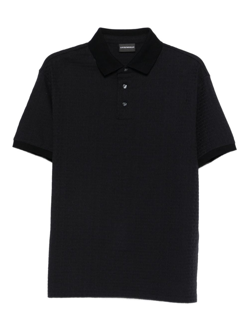 Emporio Armani Logo cotton polo shirt | Urbalenti™ NYC