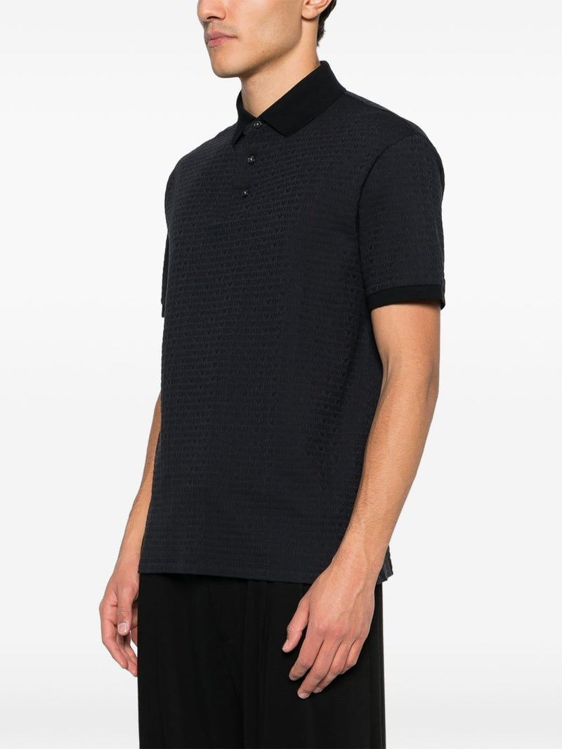 Emporio Armani Logo cotton polo shirt | Urbalenti™ NYC
