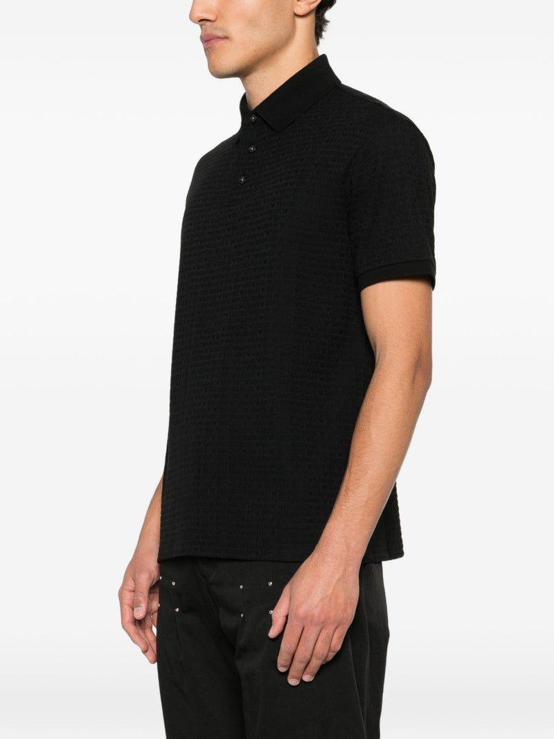Emporio Armani Logo cotton polo shirt | Urbalenti™ NYC