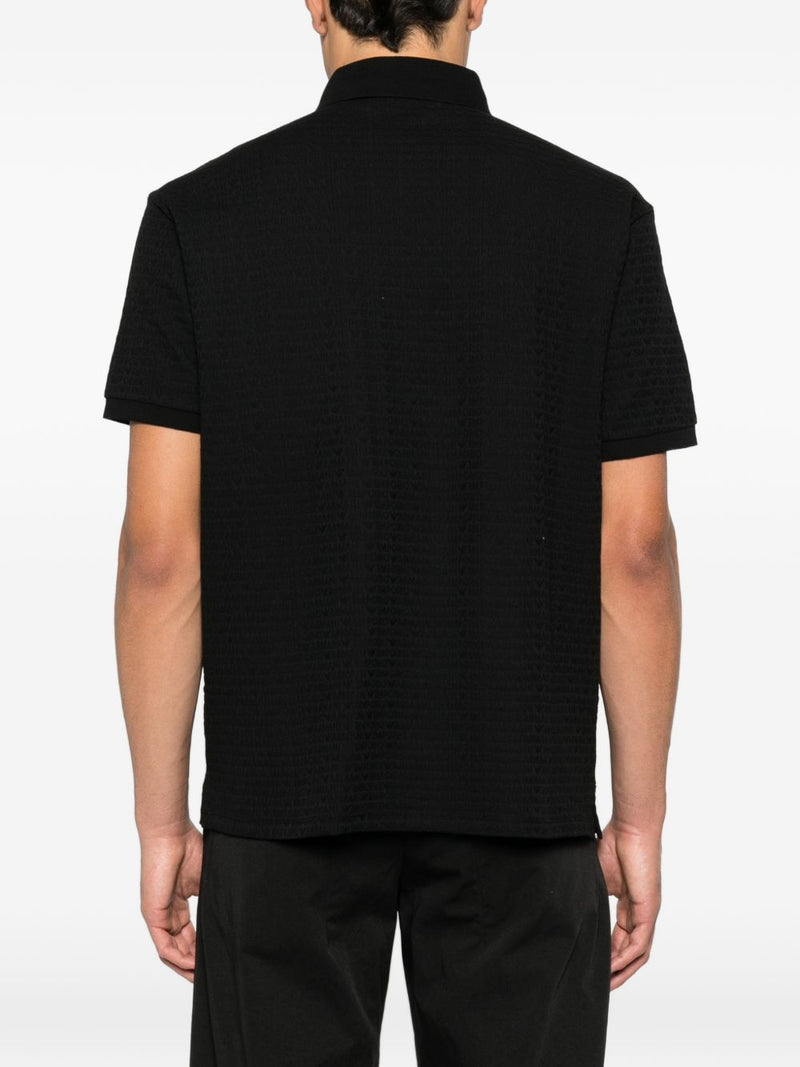 Emporio Armani Logo cotton polo shirt | Urbalenti™ NYC