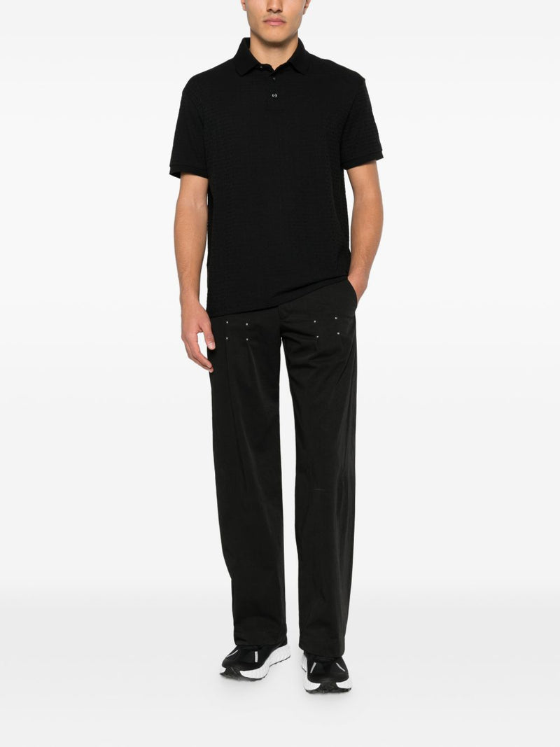 Emporio Armani Logo cotton polo shirt | Urbalenti™ NYC