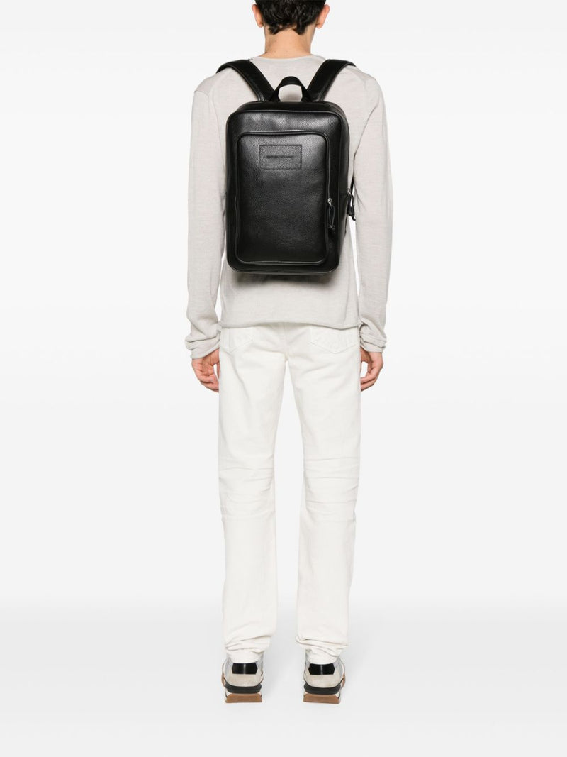 Emporio Armani Emporio Armani leather backpack