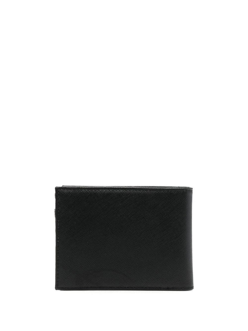 Emporio Armani Emporio Armani Tumbled Leather Wallet With Coin Pocket