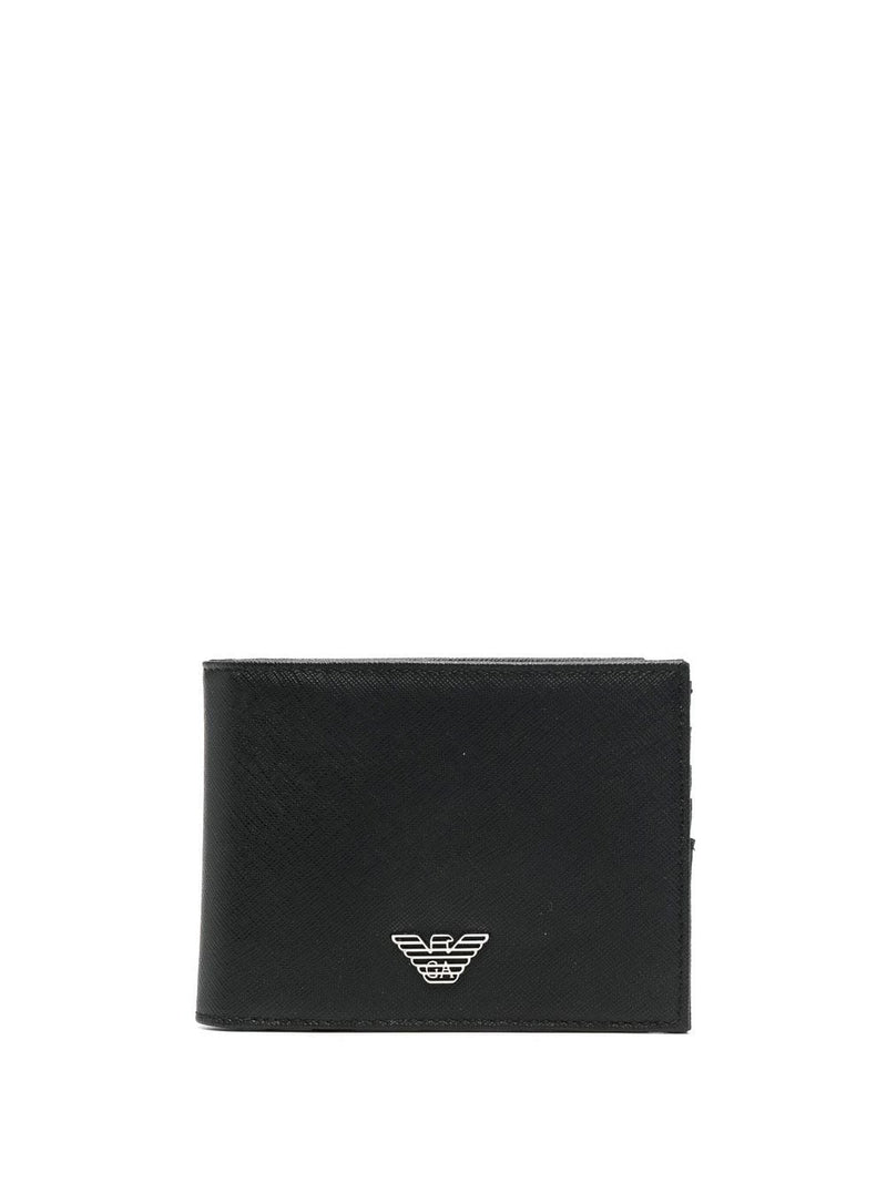 Emporio Armani Emporio Armani Tumbled Leather Wallet With Coin Pocket