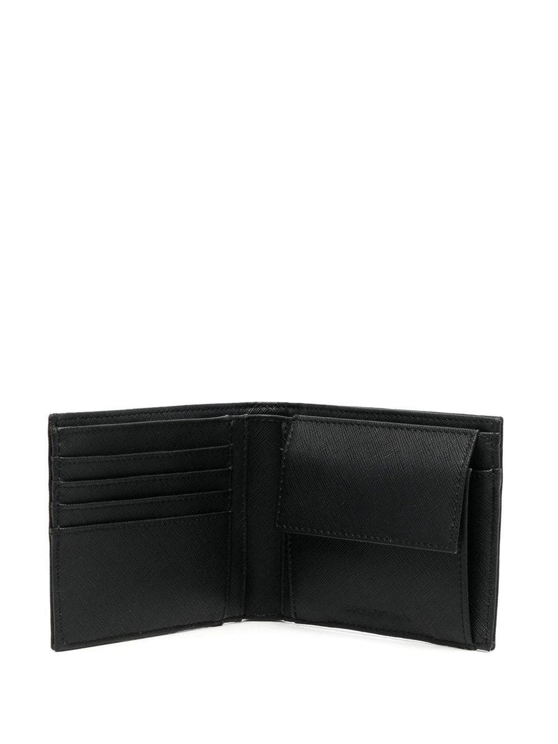 Emporio Armani Emporio Armani Tumbled Leather Wallet With Coin Pocket