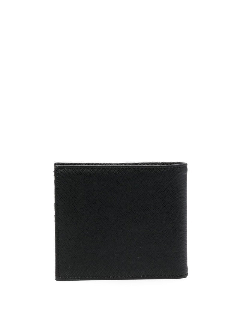 Emporio Armani Saffiano Leather Wallet With Asv Eagle Plaque | Urbalenti™ NYC