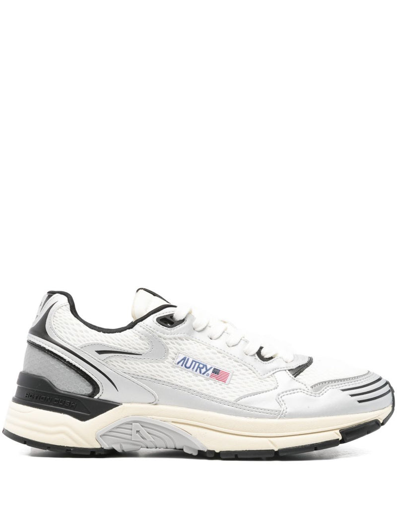 Autry HYPERWAY SNEAKERS IN SYNTHETIC LEATHER AND MESH WHITE | Urbalenti™ NYC