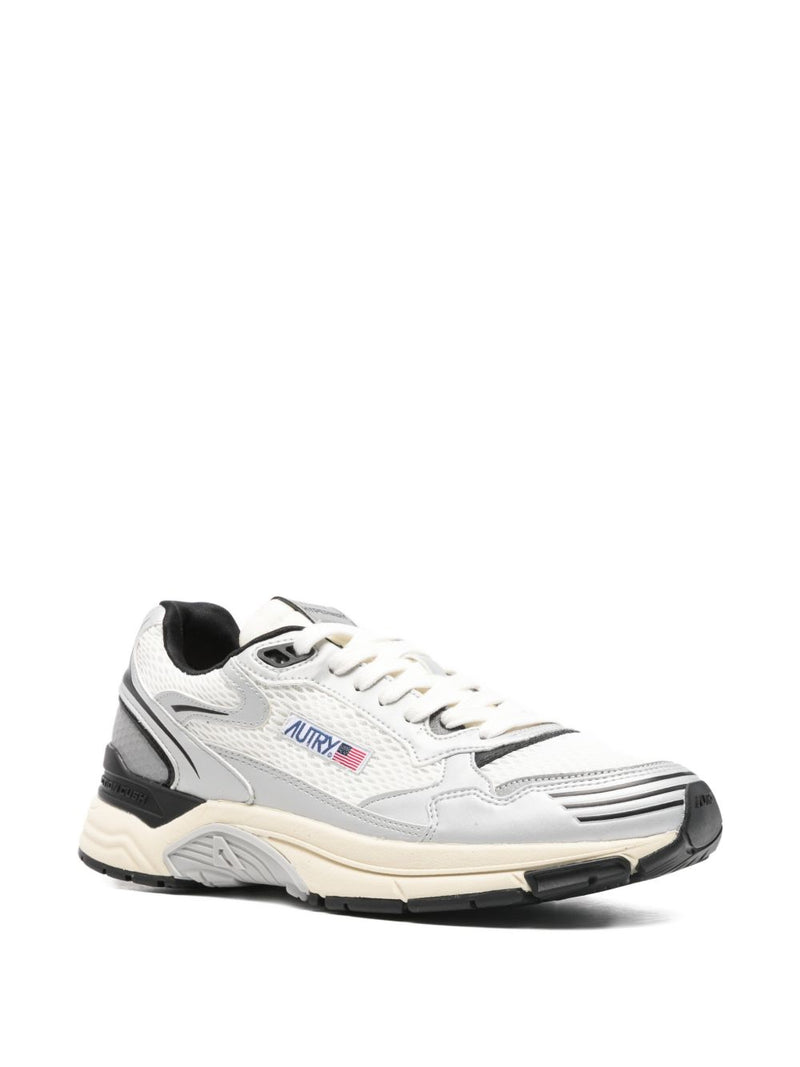 Autry HYPERWAY SNEAKERS IN SYNTHETIC LEATHER AND MESH WHITE | Urbalenti™ NYC