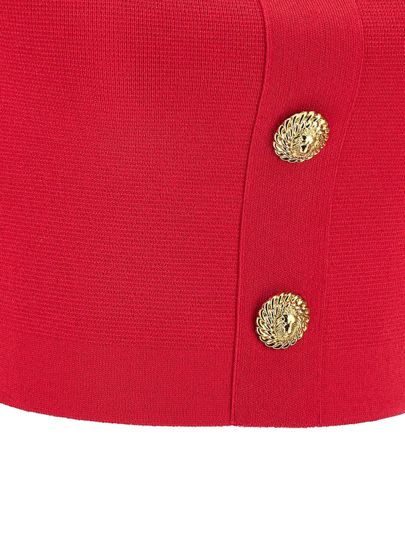 Balmain Balmain Knit bralette top with buttons