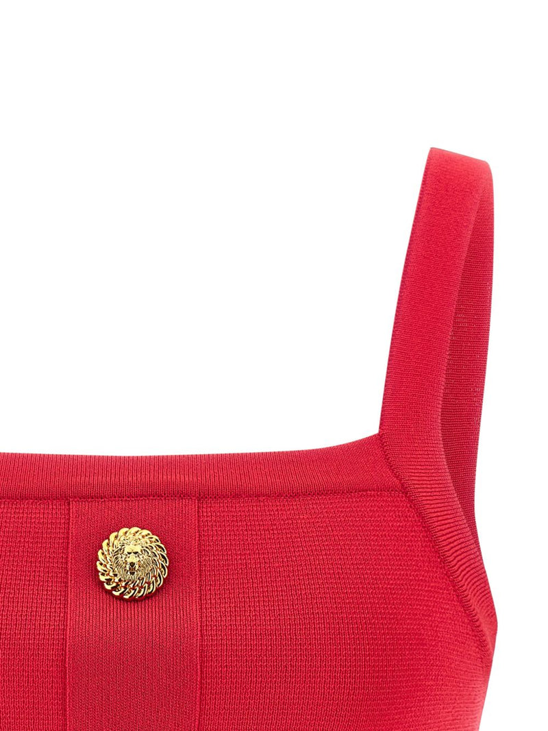 Balmain Balmain Knit bralette top with buttons