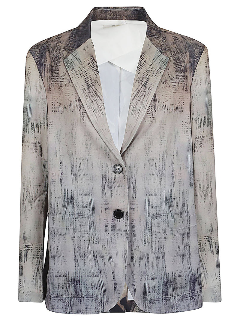SISSIOTTOSTYLE Sissiottostyle Printed single-breasted blazer jacket