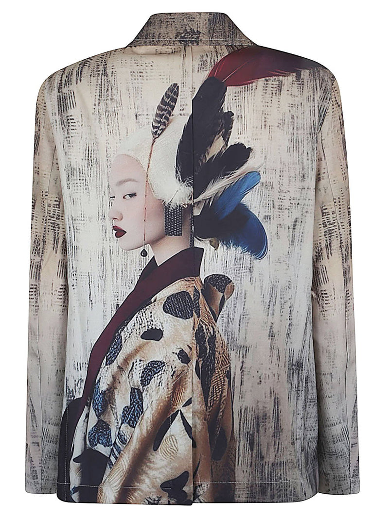 SISSIOTTOSTYLE Sissiottostyle Printed single-breasted blazer jacket