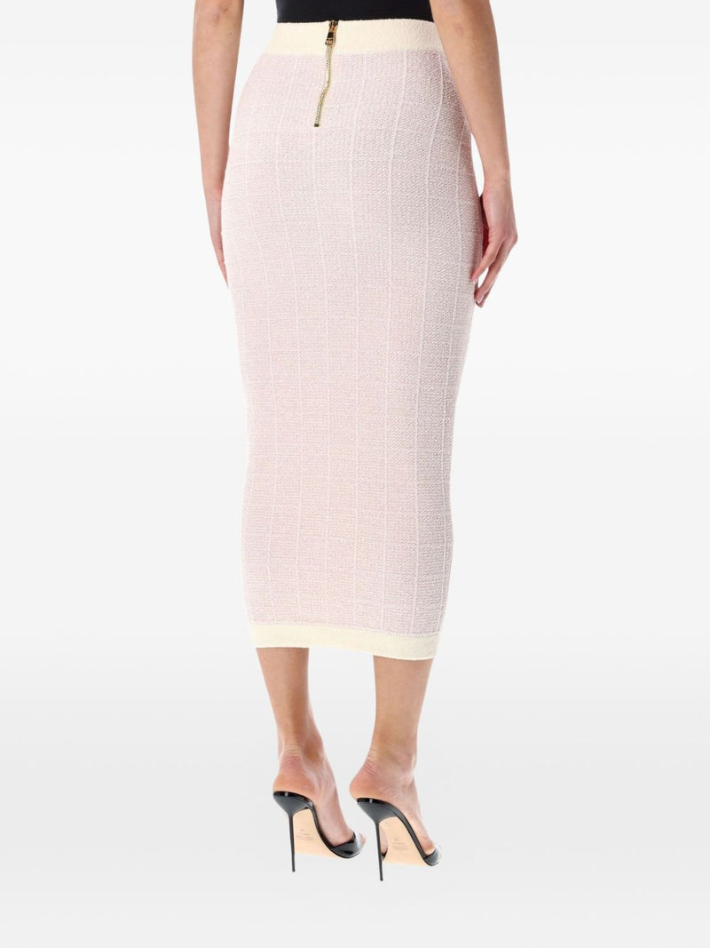 Balmain Balmain Tweed long skirt
