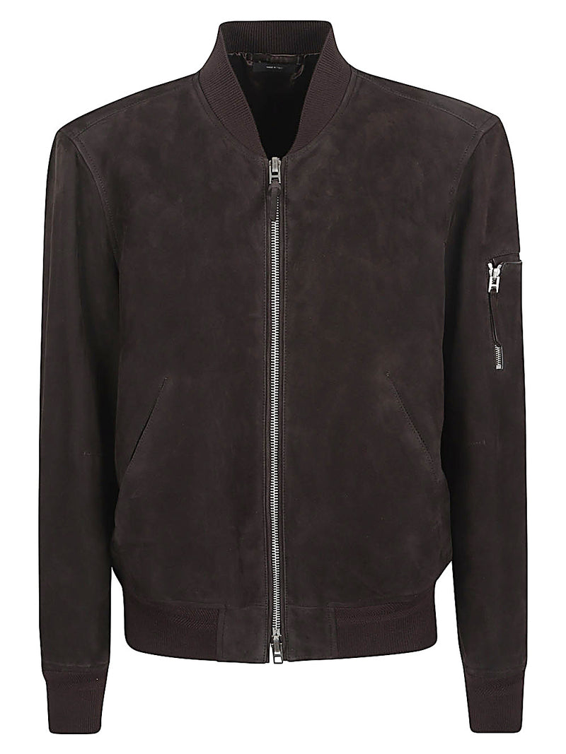 Tom Ford Suede leather bomber jacket | Urbalenti™ NYC