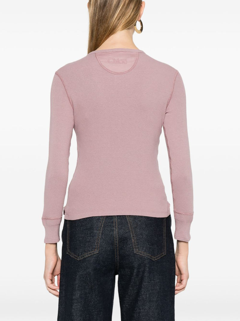 Chloé ChloÃ© Cotton crewneck sweater | Urbalenti™ NYC