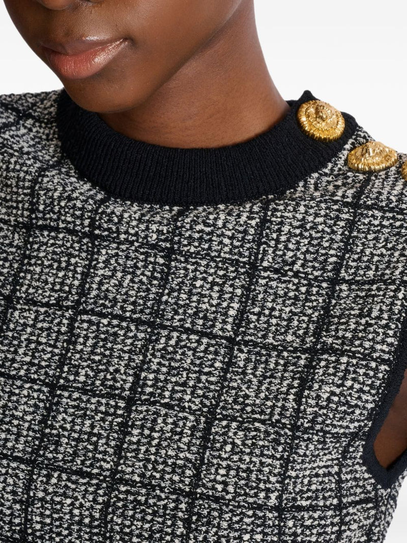 Balmain Balmain Tweed Tank Top